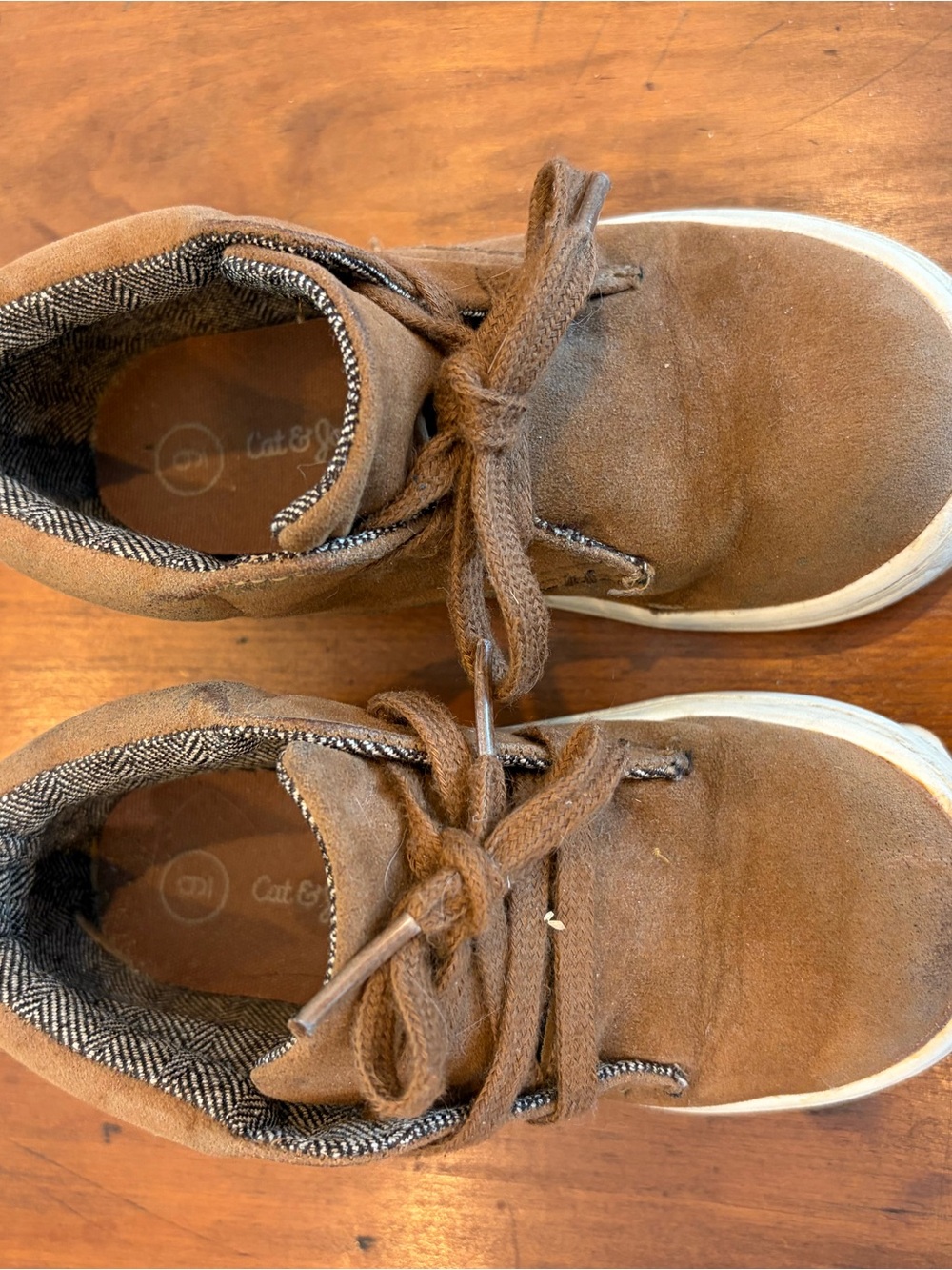 Cat & Jack Brown Suede High-Top Kids Sneakers